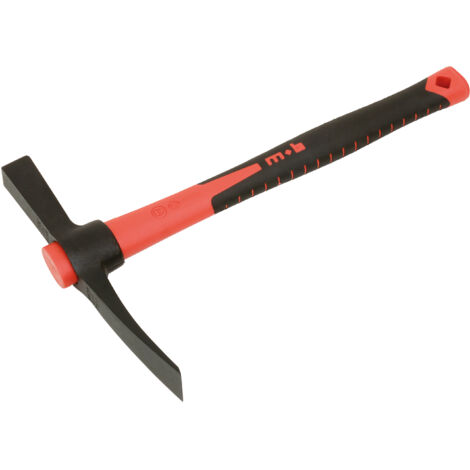 Marteau à briques 2,6 cm – Manche Nertech – Acier à forte teneur en carbone trempé 52-58 HrC – Outil professionnel de maçonnerie