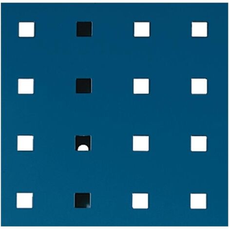 Plaque perforée B457xL990mm bleu gentiane