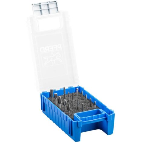 Jeu de fraises à rainurer petit diamètre, arbre D.3mm, 15 pièces, revêtement HM, boîte à cassette PFERD (1/3)