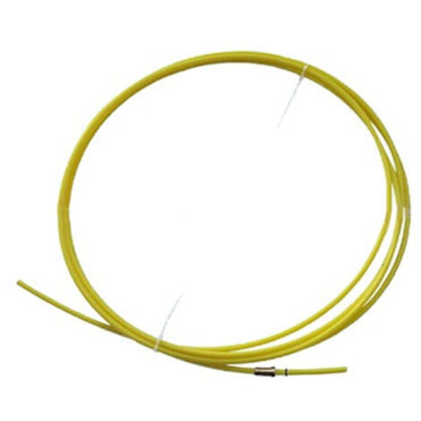 Guides de fil de 1,6 mm, 4 m, âme en PTFE jaune (version en aluminium et acier inoxydable)