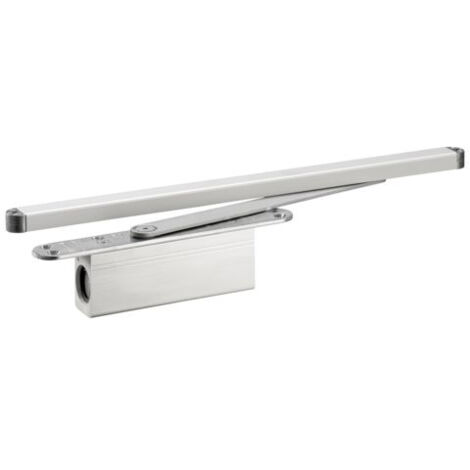 Amortisseur de porte ActiveStop avec ferme-porte intégré, argent
