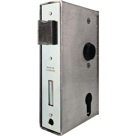 Serrure de porte DIN L/D PZ Épaisseur de tube 40mm, longueur de pêne 60mm (1/4)