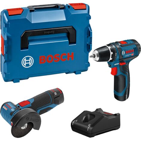 Kit Combo Bosch avec 2 outils 12V : GSR 12V-15+ GWS 12V-76 +2x2.0Ah + GAL 12V-40 (L) 0615990N2U