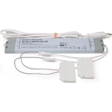 Convertisseur LED 230 V 24 V 60 W répartiteur 2x6-faisceaux