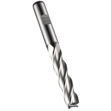 Fraise à arbre C273 DIN 844 L D.3,5mm, longueur de coupe 15mm, HSS-E-PM, blank, angle de 30°, Z.4 (1/2)