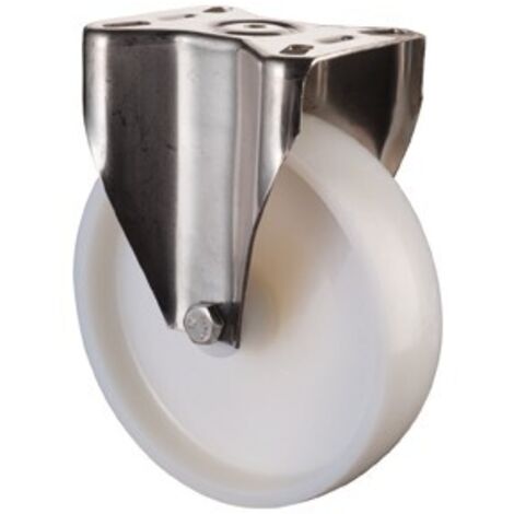 Roulette fixe A90 Ø de la roue 100 mm Capacité de charge 1 plastique Longueur du plateau95xl80 mm (1/4)