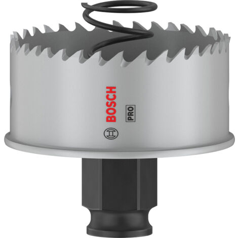 Bosch 1x Saw de crown PRO Sheet Metal Power Change Plus (pour tôle de acier inoxydable, tôle de acier, Ø 57 mm, Professional Accessories Drill)