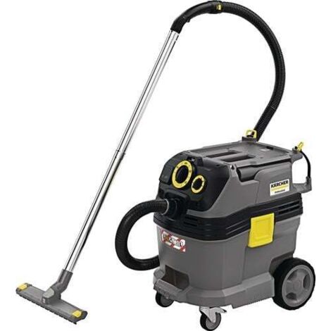 Kärcher – Aspirateur professionnel humide/sec 30L – Dépression 210 mbar – Moteur puissant pour chantiers humides – Accessoires intégrés