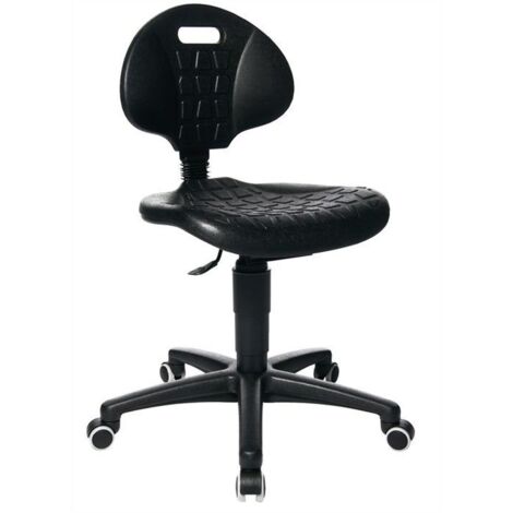 Chaise de bureau tournante Tec 20 Rl. Mousse de polyuréthane noire (1/4)