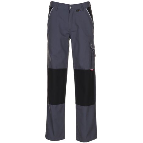 Pantalon de travail en toile 320 g, taille 46, gris/noir (1/4)