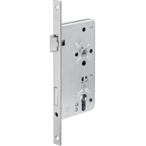 Serrure de porte d'entrée 0024 PZW 24/65/92/10mm DIN R argent ktg.