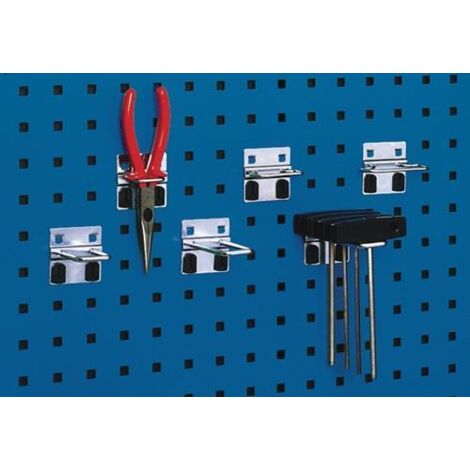U Hal. B63xT42mm verz. pour plaques perforées 5 pièces / bouteille (1/4)