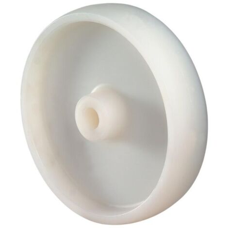 Roue de rechange D.75mm Capacité 50kg Noir Axe-D.10mm Diamètre de moyeu 26mm (1/3)
