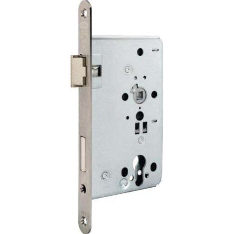 BKS serrure à mortaiser 0715 PZ 20/55/72 DIN gauche VA ronde Cl 4 - B-07150-59-L-8