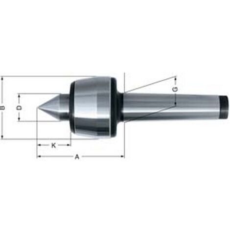 Pointe de centrage Slim MK4 avec filetage (1/3)