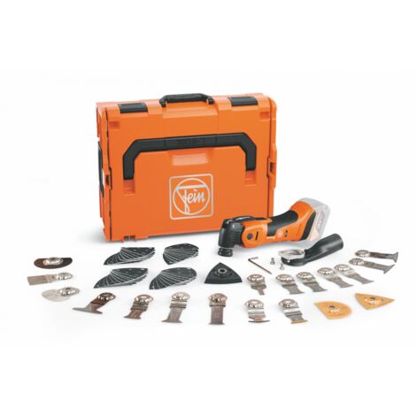 Fein – Coffret d'outils multifonctions avec 60 accessoires – Pour bois, métal et plastique – Moteur puissant pour travaux intensifs