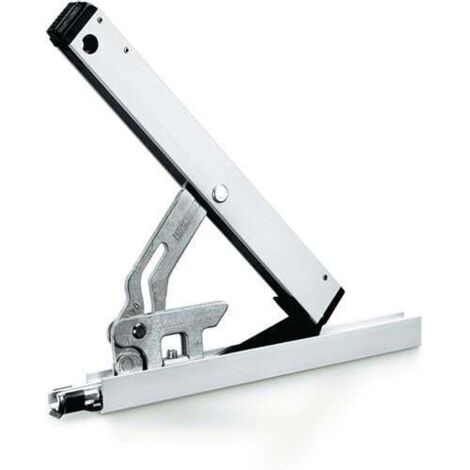 GEZE Compas OL 90 argent avec dispositif anti-décrochage et support de vantail - 30498