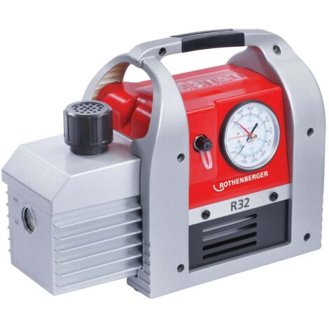 Rothenberger – Pompe à vide ROAIRVAC R32 – Débit max 40L/min – Vide < 25 microns – Moteur quadripolaire pour réfrigérants R32