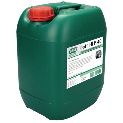 Huile hydraulique HLP 46 10 litres – Normes DIN 51524-2, ISO 6743-4 – Résistance au vieillissement élevée – Protection contre corrosion efficace – Opta - HLP46