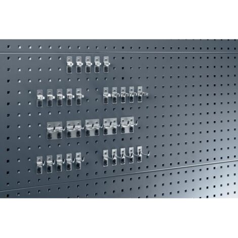 Kit de supports pour outils, ensemble de 30 pièces, pour plaques perforées