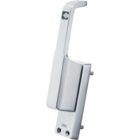 Coulisse de porte 980 DIN, finition argent anodisé, LM 23 mm, barre ronde de 10 mm (1/4)