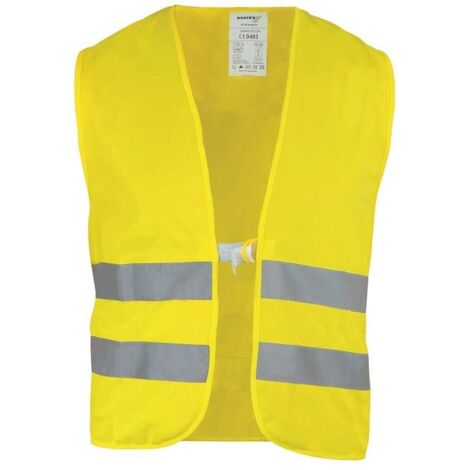 Gilet de signalisation jaune fluo universel EN 20471 Classe 2 (1/4)