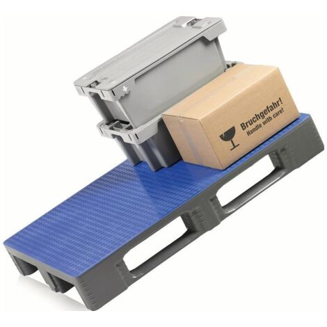 Palette plastique L800xW1200xH160mm 3 patins fermés PEHD CRAEMER