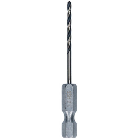 Foret hélicoïdal HSS PointTeQ Hex, Ø 2mm 10 pièces, longueur utile 24mm (1/5)