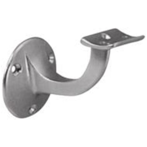DENI Support de main courante Alu.argenté anod.D.Plaque murale 53mm support arqué - 5232 0000 01 (1/3)