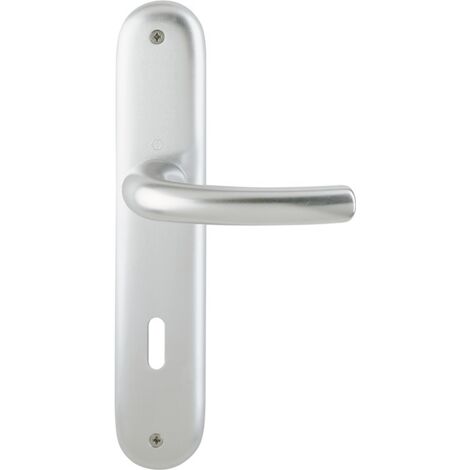 Jeu de garniture de porte longue Tôkyô 1710/273P Alu.F1 OB 72mm DIN L/D