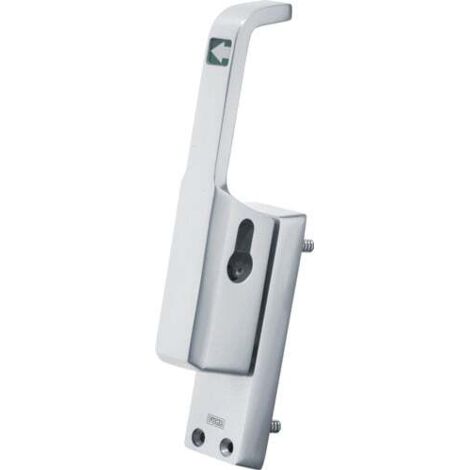 Coulisse de porte 982 DIN en aluminium anodisé argenté LM 23 mm barre ronde 10 mm (1/4)