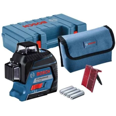 Laser auto BOSCH GLL3-80 - 0601063S00 - 3 plans - Portée 30 m - En coffret