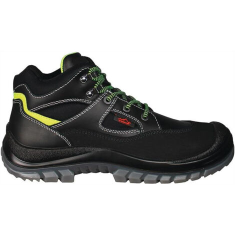 Botte de sécurité Tibet Taille 42 noir cuir bovin plein S3 EN ISO 20345 (1/4)