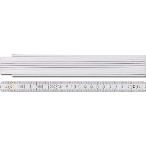 Échelle de mesure 9072 L.2m l.16mm mm/cm EG III Hêtre blanc (1/4)