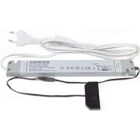 Convertisseur de tension 230 V à 12 V 30 W – 6 sorties – Courant maximal 3 A – Compatible éclairage LED – L&S