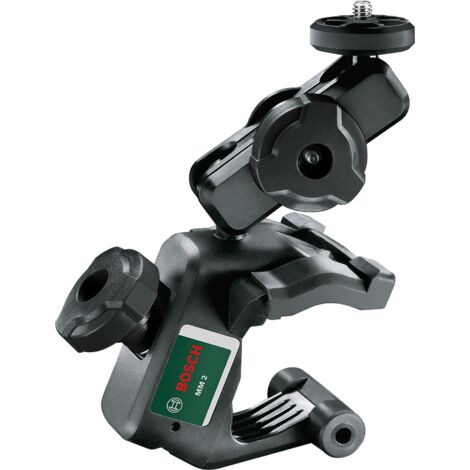 Pince universelle Bosch MM 2 (avec plage de serrage 10-60 mm et réglage en hauteur 40-95 mm pour un positionnement rapide et flexible des lasers lignes croisées, dans une boîte) (1/7)