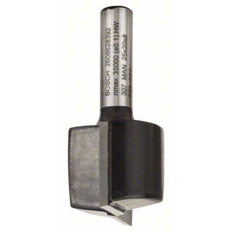 Bosch – Fraise pour défonceuse 8 mm – Diamètre 25 mm – Longueur 51 mm – Lame en carbure de tungstène pour bois dur – Coupe nette et précise - S76096 (1/10)