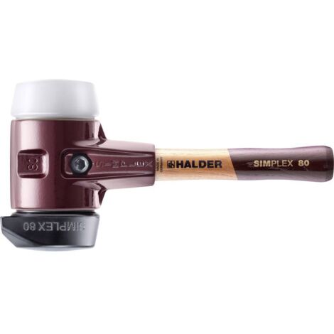 Halder – Masse de rechange ergonomique 325 mm – Manche en hickory – Poids 2720 g – Pour marteau SIMPLEX – Amortissement et faible usure