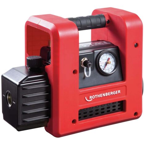 Rothenberger – Pompe à vide ROAIRVAC R32 – Débit 42 l/min – Vide inférieur à 25 microns – Moteur triphasé pour longévité – Vanne anti-retour intégrée