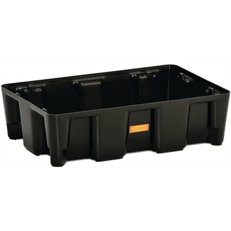 Bac collecteur volume de collecte 25 l L600xl400xH165mm polyéthylène sans grille en PE (1/4)