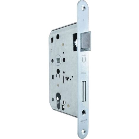 Serrure de porte coupe-feu 1007PR 24/65/72/9mm DIN re.STA, revêtue par électrolyse, galvanisée STA