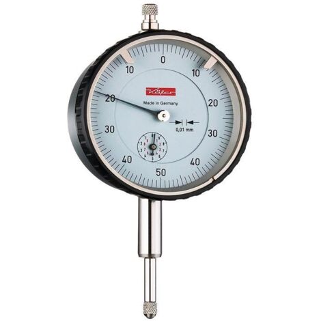 Horloge de mesure M2T B 10mm, déviation 0,01mm, cadran double, 0-50-0