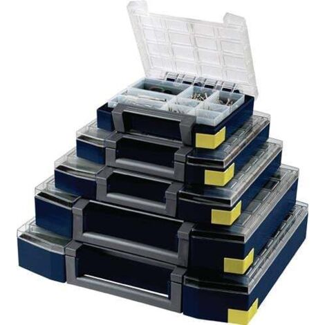 Boîte de rangement multi-usage boxxser B421xT361xH78mm 14 compartiments avec grille profilée (1/5)