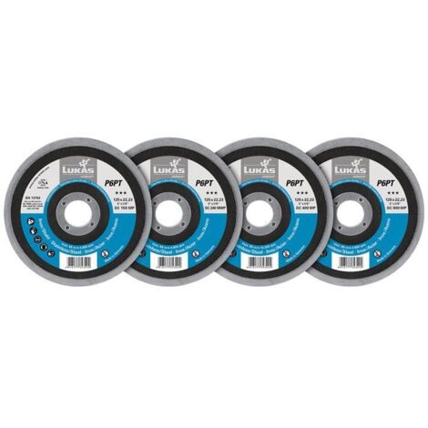 Plateau de polissage P6PT Ø125mm, trou de fixation Ø22,23mm, incliné (1/3)
