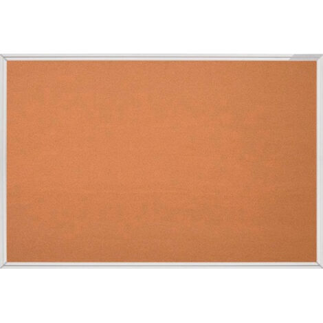 Tableau en liège B1200xH900mm naturel avec cadre en aluminium (1/4)