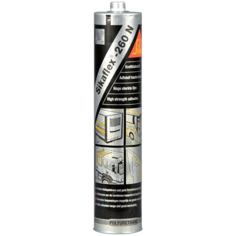 Colle de construction Sikaflex®-260 N noire, cartouche de 300 ml (1/5)