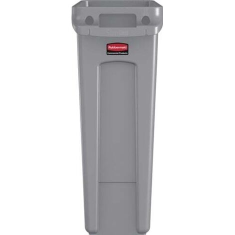 Collecteur de déchets 87l H762xL279xP558mm gris avec canaux de ventilation