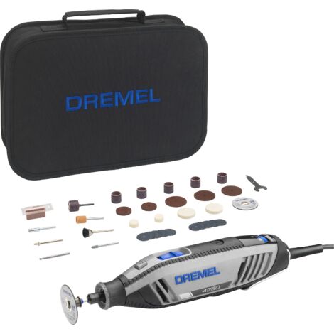 Outil rotatif Dremel 4250 175 W, ensemble d'outils multifonctions avec 35 accessoires, moteur 175 W avec électronique constante, vitesse variable 5 000-35 000 1/min