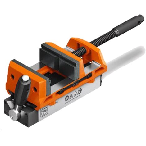 Fein – Etau 90701003020 – Largeur mors 100 mm – Force d'attraction 7800 N – Serrage sécurisé pour tôles minces