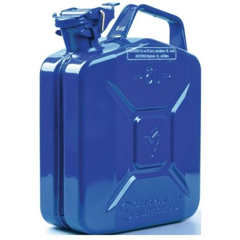 Bidon de carburant 5l Bleu RAL 5005 tôle dacier-L230xB120xH310mm VALPRO